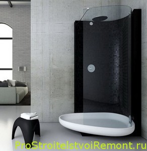 Современный дизайн ванной комнаты с душевой кабиной (гидробоксом) фото