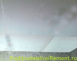 Установка подвесного потолка из гипсокартона своими рукам фото
