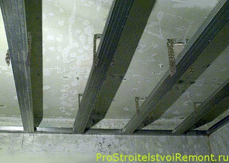 Монтаж подвесного потолка из гипсокартона своими руками фото