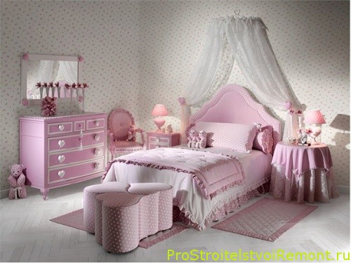 Детская комната для девочки должна быть стильной, уютной и красивой