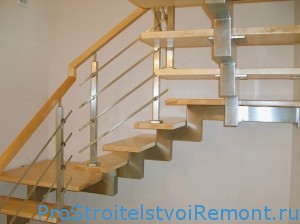 Металлические лестницы для дома на заказ фото