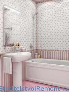 Мастер-класс: украшаем стены ванной комнаты оригинальной мозаикой из облицовочной плитки