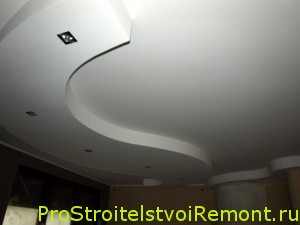 Дизайн подвесного потолка со светодиодным освещением фото