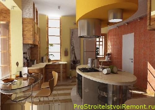 Подвесные потолки на кухне и в ванной комнате фото