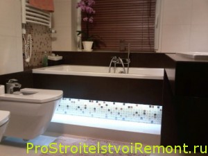 Дизайн ванной комнаты фото. Подсветка ванной фото