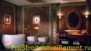Романтический стиль ванной комнаты фото