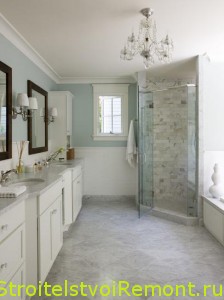 Светлая и белая ванная комната фото