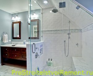 Дизайн ванной комнаты на чердаке фото