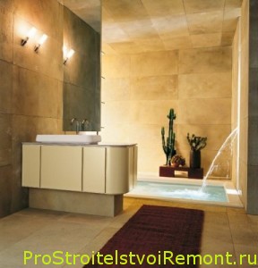 Дизайн ванной комнаты со встроенной в пол ванной комнатой фото