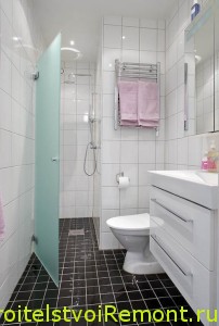 Дизайн и интерьер ванной комнаты с душевой кабиной фото