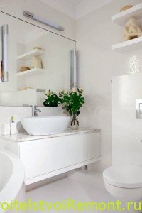 Дизайн маленькой ванной комнаты фото белая ванная комната
